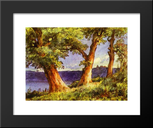 Albano 20x24 Black Modern Wood Framed Art Print Poster by Lebedev, Mikhail
