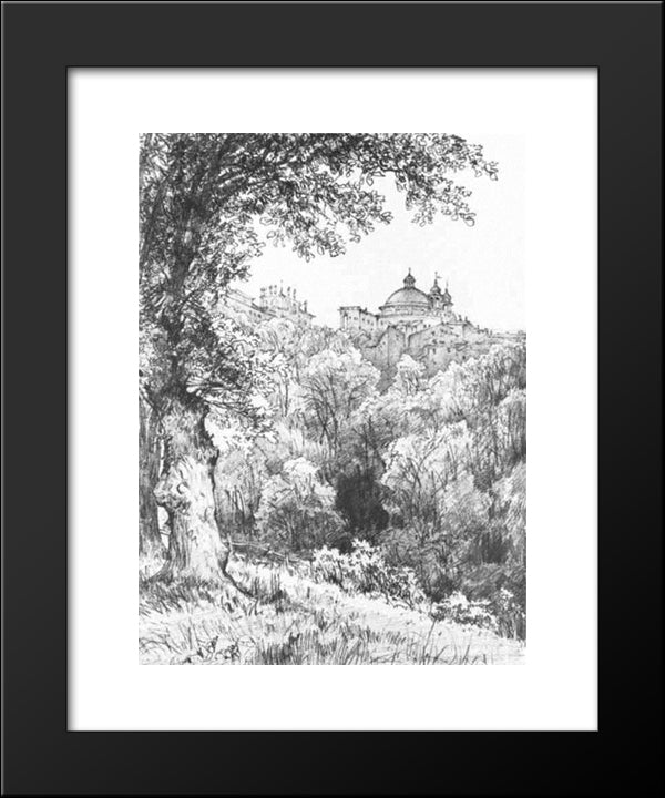 Arricia Near Rome 20x24 Black Modern Wood Framed Art Print Poster by Lebedev, Mikhail