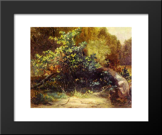 At The Forrest Edge 20x24 Black Modern Wood Framed Art Print Poster by Lebedev, Mikhail