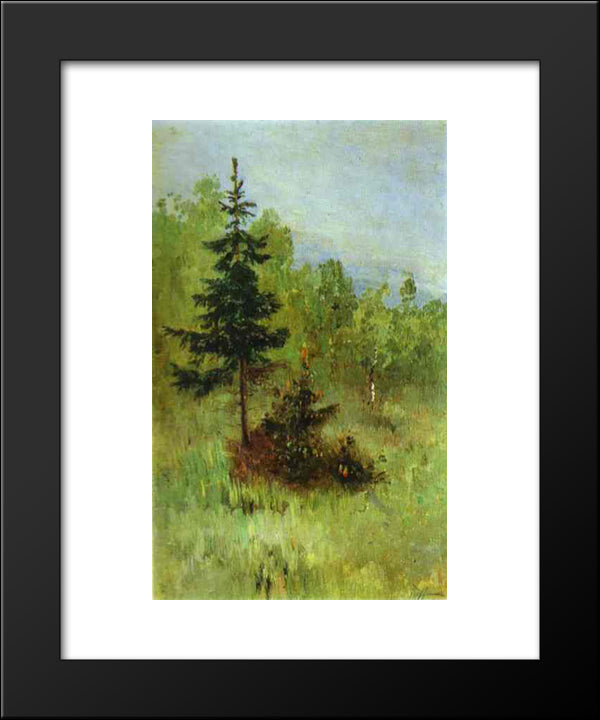 A Firtree 20x24 Black Modern Wood Framed Art Print Poster by Nesterov, Mikhail