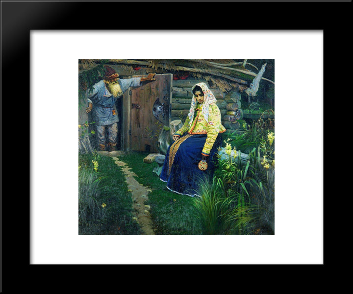 For The Love Potion 20x24 Black Modern Wood Framed Art Print Poster by Nesterov, Mikhail