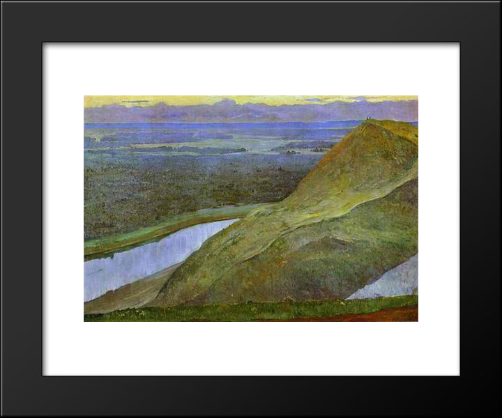 Homeland Of Aksakov (Urals) 20x24 Black Modern Wood Framed Art Print Poster by Nesterov, Mikhail