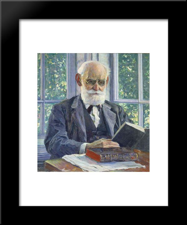 Portrait Of Ivan Pavlov 20x24 Black Modern Wood Framed Art Print Poster by Nesterov, Mikhail