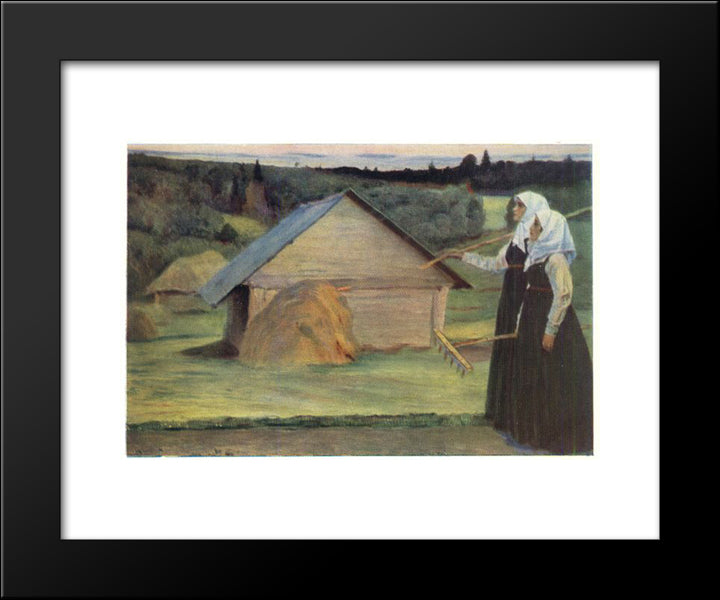 Summer 20x24 Black Modern Wood Framed Art Print Poster by Nesterov, Mikhail