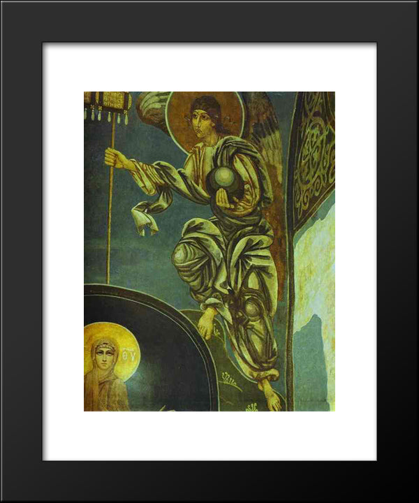 Angel With Labara 20x24 Black Modern Wood Framed Art Print Poster by Vrubel, Mikhail