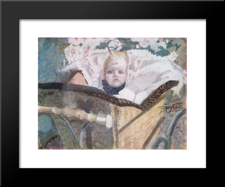 Artist'S Son 20x24 Black Modern Wood Framed Art Print Poster by Vrubel, Mikhail