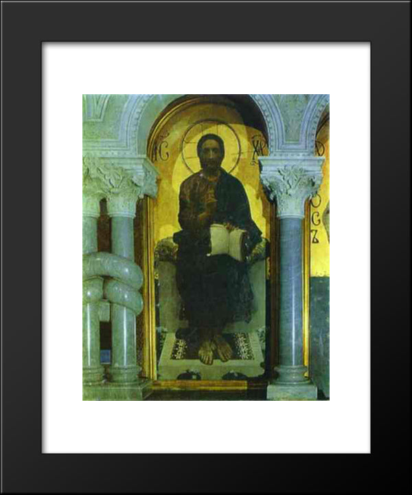 Christ 20x24 Black Modern Wood Framed Art Print Poster by Vrubel, Mikhail