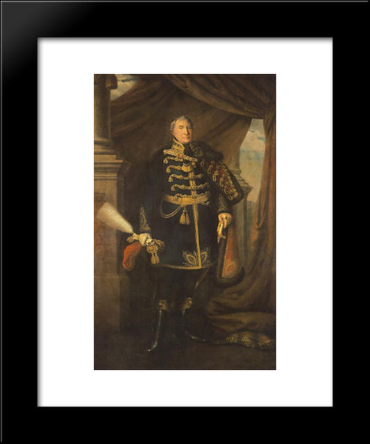 Portrait Of Janos Buttler 20x24 Black Modern Wood Framed Art Print Poster by Barabas, Miklos