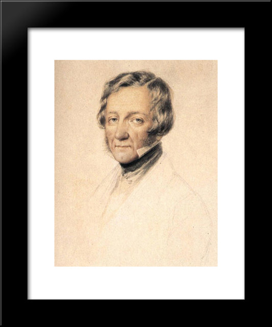 Portrait Of William Tierney Clark 20x24 Black Modern Wood Framed Art Print Poster by Barabas, Miklos