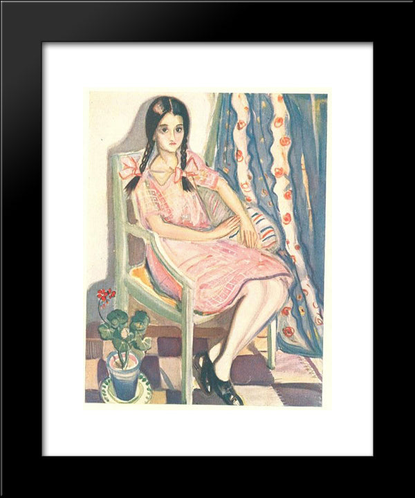 Contemporanea Magazine, No. 6 (Watercolour) 20x24 Black Modern Wood Framed Art Print Poster by Possoz, Mily