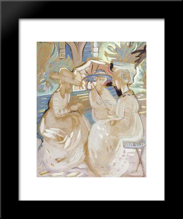 Jardim Com Figuras 20x24 Black Modern Wood Framed Art Print Poster by Possoz, Mily