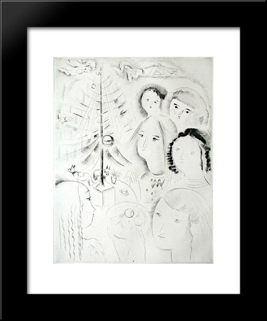 L'Arbre De Noel I 20x24 Black Modern Wood Framed Art Print Poster by Possoz, Mily