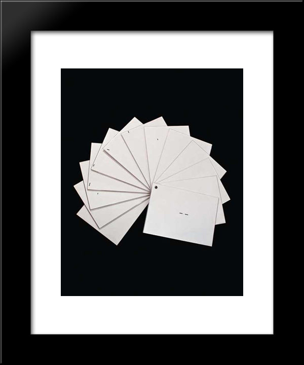 Untitled (From Cadernos Series) 20x24 Black Modern Wood Framed Art Print Poster by Schendel, Mira