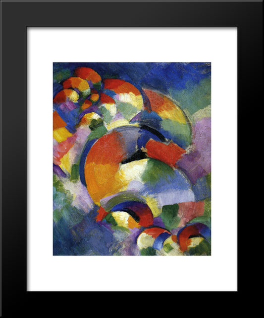 Cosmic Synchromy 20x24 Black Modern Wood Framed Art Print Poster by Russell, Morgan