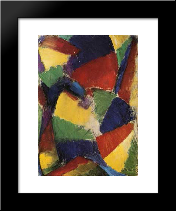 Synchromy To Light 20x24 Black Modern Wood Framed Art Print Poster by Russell, Morgan