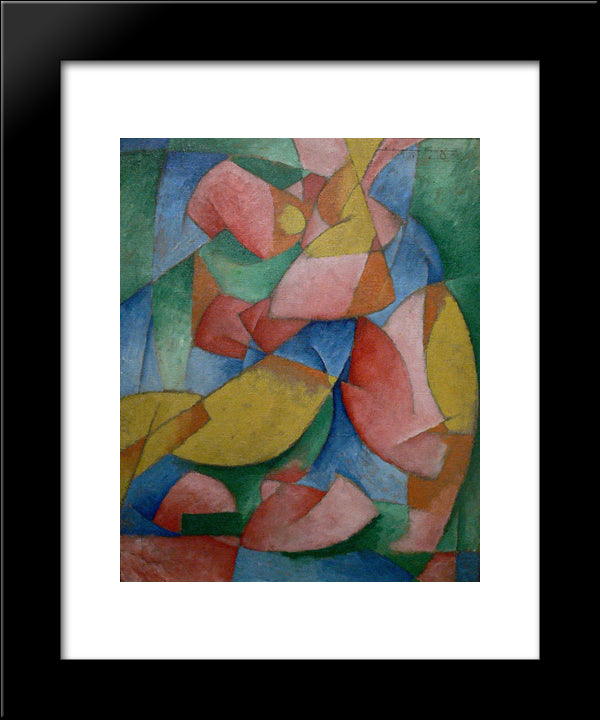 Figure 20x24 Black Modern Wood Framed Art Print Poster by Shamberg, Morton