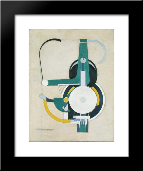 Painting (Formerly Machine) 20x24 Black Modern Wood Framed Art Print Poster by Shamberg, Morton