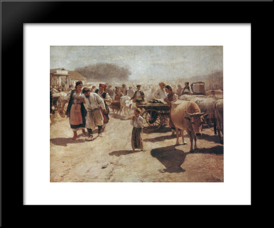 Fair 20x24 Black Modern Wood Framed Art Print Poster by Pymonenko, Mykola