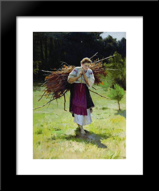 From The Forrest 20x24 Black Modern Wood Framed Art Print Poster by Pymonenko, Mykola