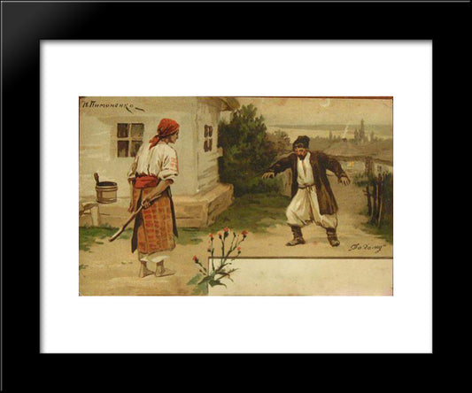 Going Home 20x24 Black Modern Wood Framed Art Print Poster by Pymonenko, Mykola