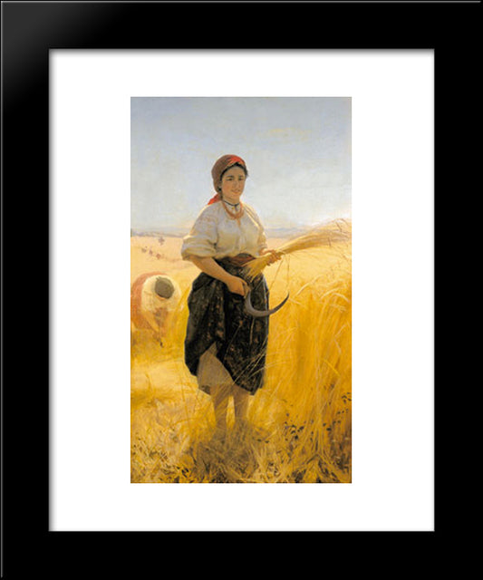 Harvester 20x24 Black Modern Wood Framed Art Print Poster by Pymonenko, Mykola