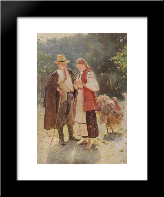 Idyll 20x24 Black Modern Wood Framed Art Print Poster by Pymonenko, Mykola