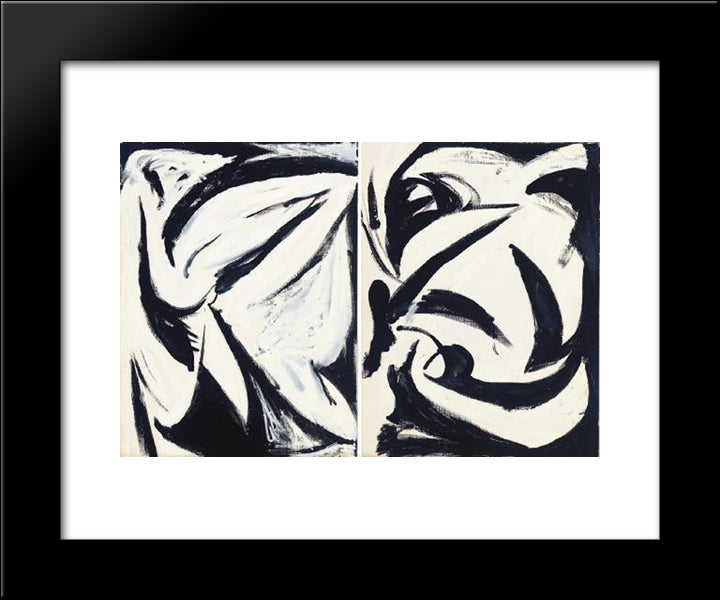 Untitled 20x24 Black Modern Wood Framed Art Print Poster by Stout, Myron