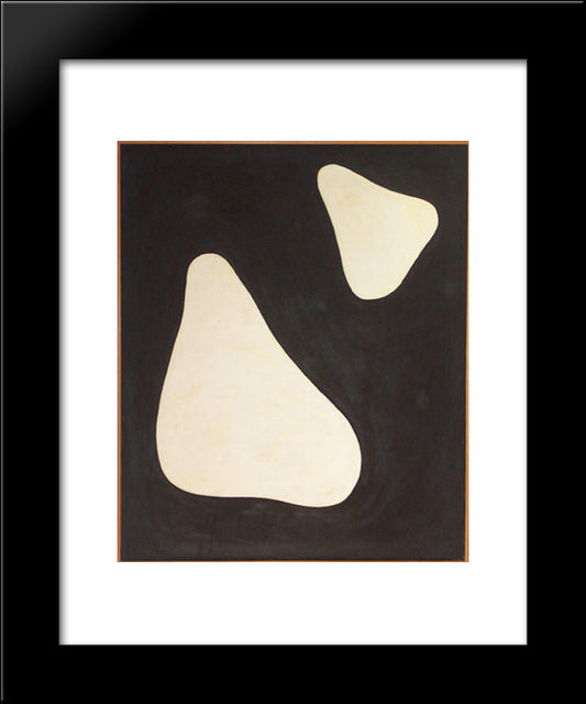 Untitled #5 (2 - 17 - 55) 20x24 Black Modern Wood Framed Art Print Poster by Stout, Myron