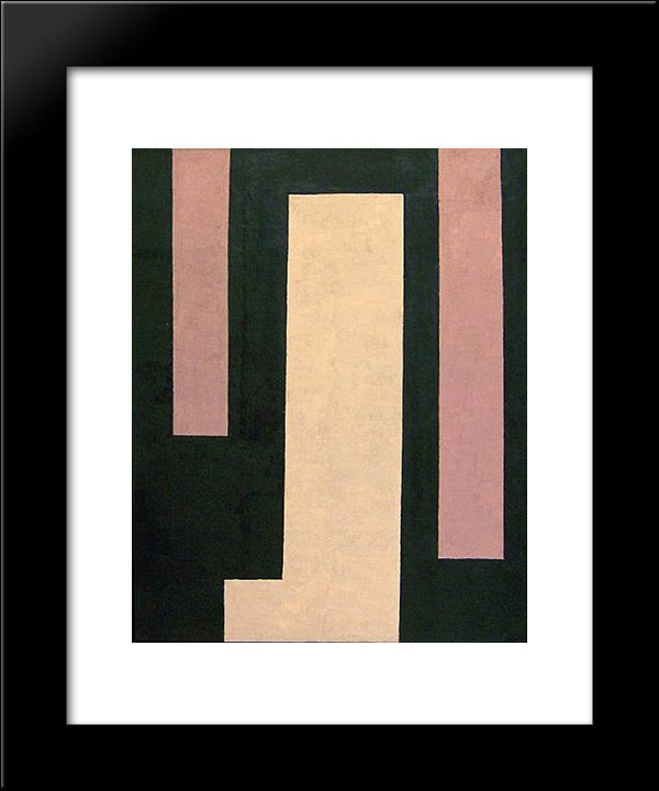 Untitled (April 15) 20x24 Black Modern Wood Framed Art Print Poster by Stout, Myron