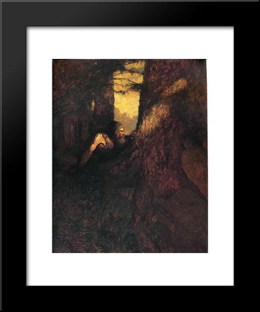 Ben Gunn 20x24 Black Modern Wood Framed Art Print Poster by Wyeth, N.C.