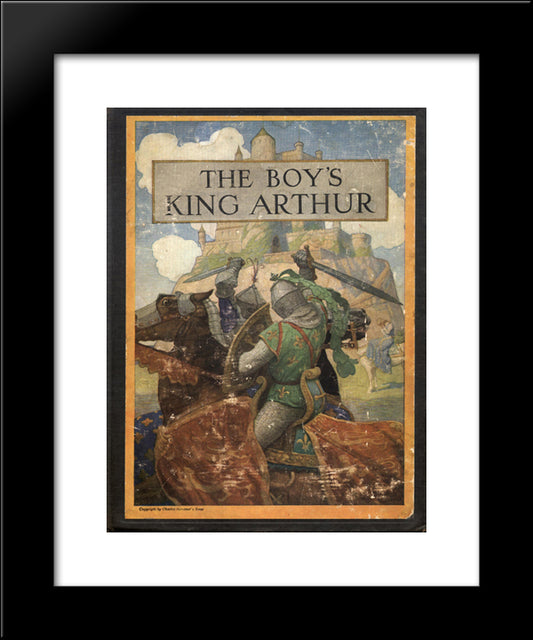 Cover Of The Boy'S King Arthur 20x24 Black Modern Wood Framed Art Print Poster by Wyeth, N.C.