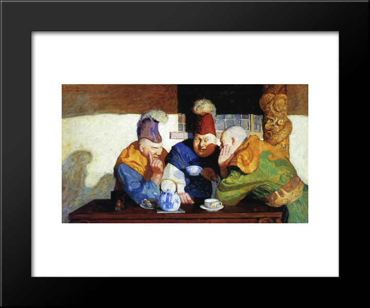 The Unwrit Dogma 20x24 Black Modern Wood Framed Art Print Poster by Wyeth, N.C.