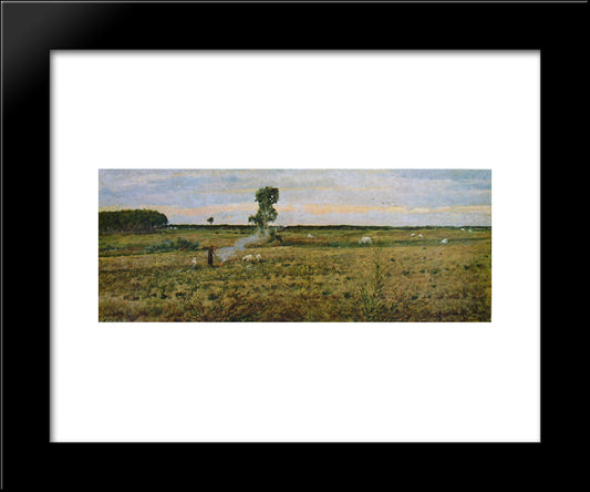 Paesaggio 20x24 Black Modern Wood Framed Art Print Poster by Cannicci, Niccolo