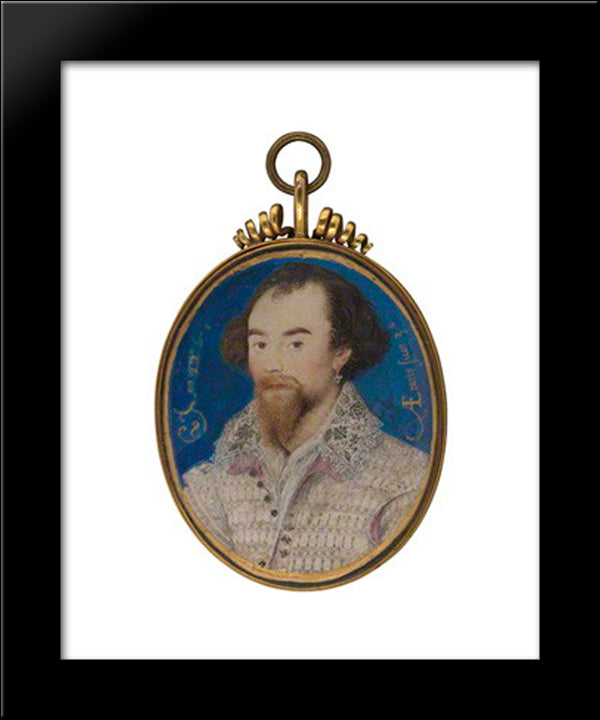 George Clifford, 3Rd Earl Of Cumberland 20x24 Black Modern Wood Framed Art Print Poster by Hilliard, Nicholas