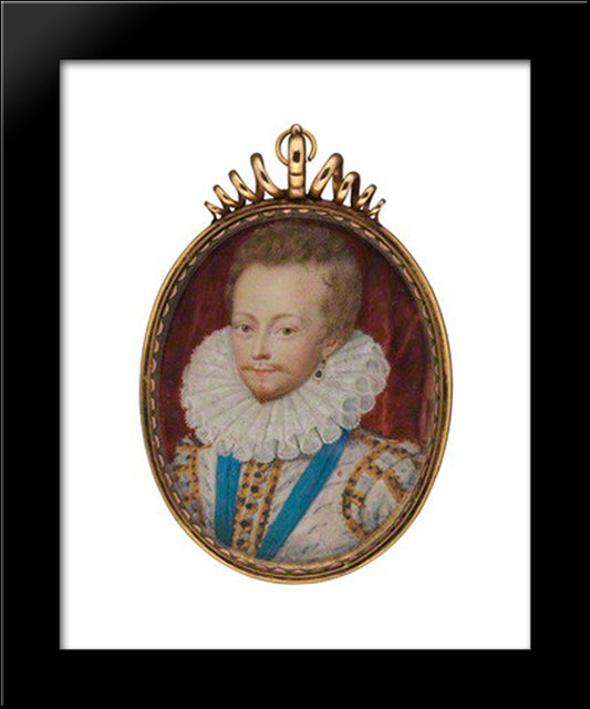 Robert Carr, Earl Of Somerset 20x24 Black Modern Wood Framed Art Print Poster by Hilliard, Nicholas