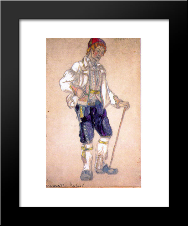 A Guy, Gegstad 20x24 Black Modern Wood Framed Art Print Poster by Roerich, Nicholas