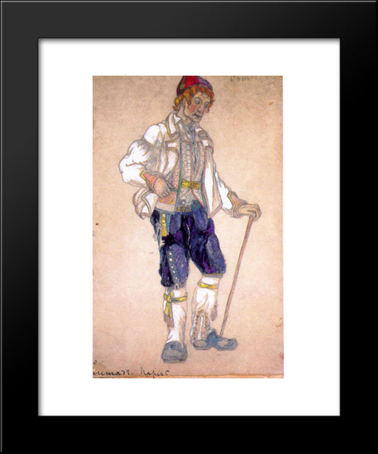 A Guy, Gegstad 20x24 Black Modern Wood Framed Art Print Poster by Roerich, Nicholas