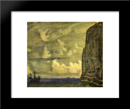 Ambassador 20x24 Black Modern Wood Framed Art Print Poster by Roerich, Nicholas