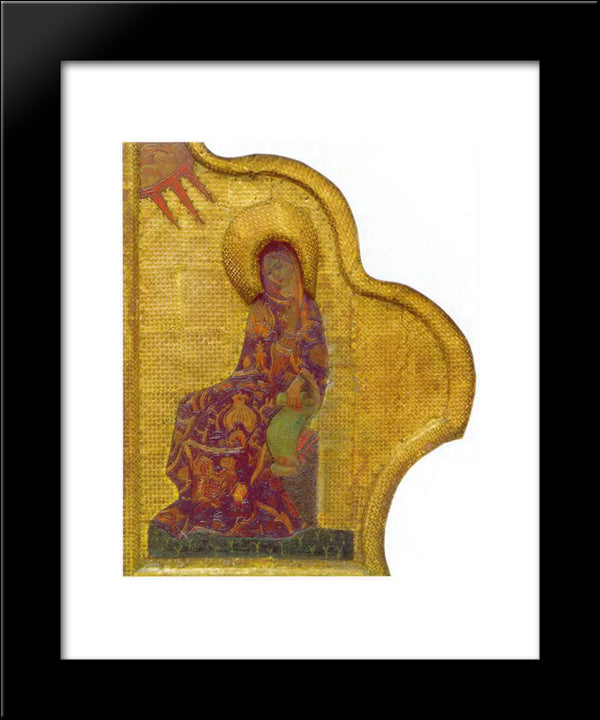Annunciation. Virgin Mary. 20x24 Black Modern Wood Framed Art Print Poster by Roerich, Nicholas
