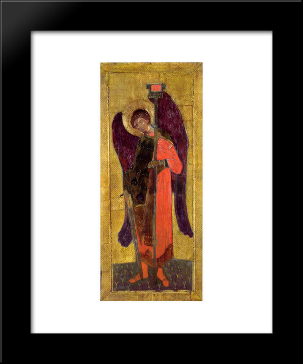 Archangel Michael 20x24 Black Modern Wood Framed Art Print Poster by Roerich, Nicholas
