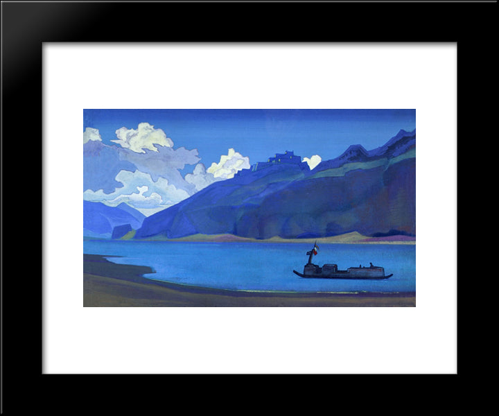 Brahmaputra 20x24 Black Modern Wood Framed Art Print Poster by Roerich, Nicholas