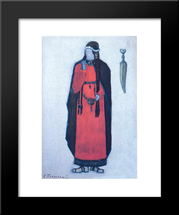 Brangena 20x24 Black Modern Wood Framed Art Print Poster by Roerich, Nicholas