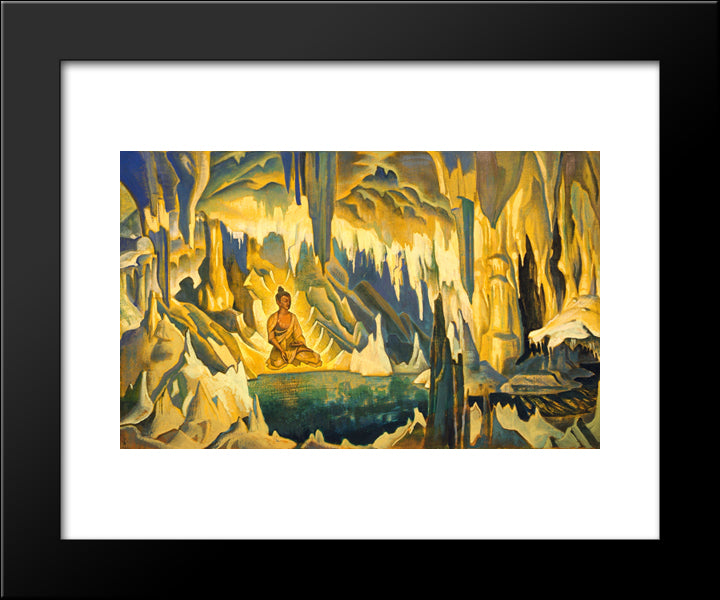 Buddha The Winner 20x24 Black Modern Wood Framed Art Print Poster by Roerich, Nicholas