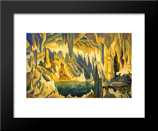 Buddha The Winner 20x24 Black Modern Wood Framed Art Print Poster by Roerich, Nicholas