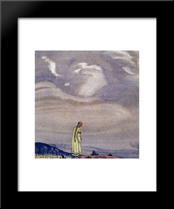 By The Edge 20x24 Black Modern Wood Framed Art Print Poster by Roerich, Nicholas