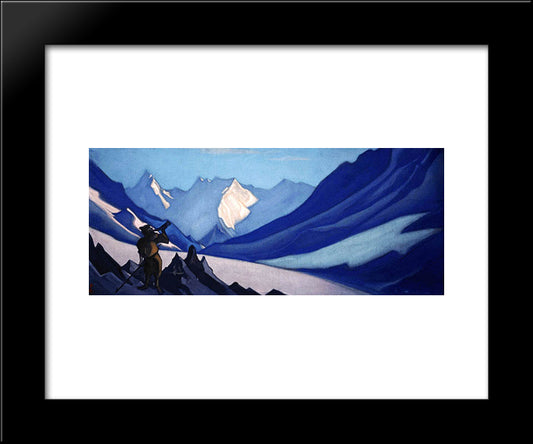 Calling 20x24 Black Modern Wood Framed Art Print Poster by Roerich, Nicholas