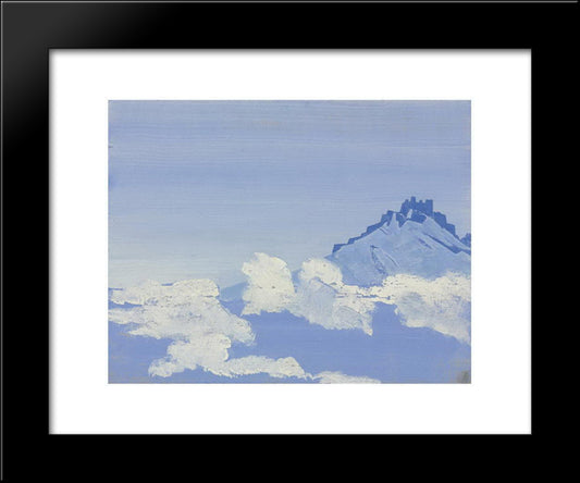 Castles Of King Gesar 20x24 Black Modern Wood Framed Art Print Poster by Roerich, Nicholas
