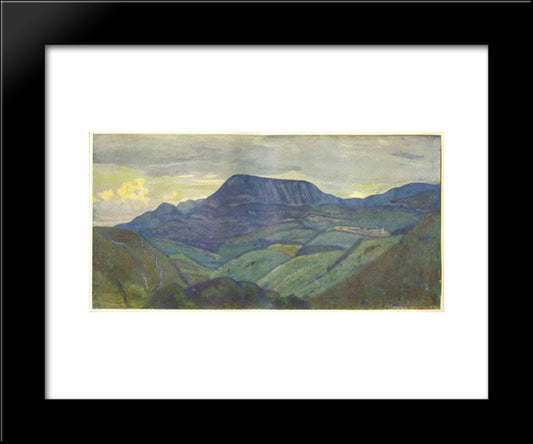 Caucasus. Arc Mountain. 20x24 Black Modern Wood Framed Art Print Poster by Roerich, Nicholas