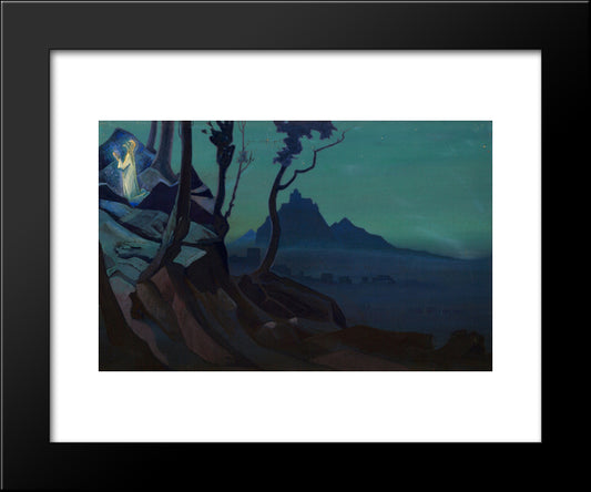 Chalice Of Christ 20x24 Black Modern Wood Framed Art Print Poster by Roerich, Nicholas