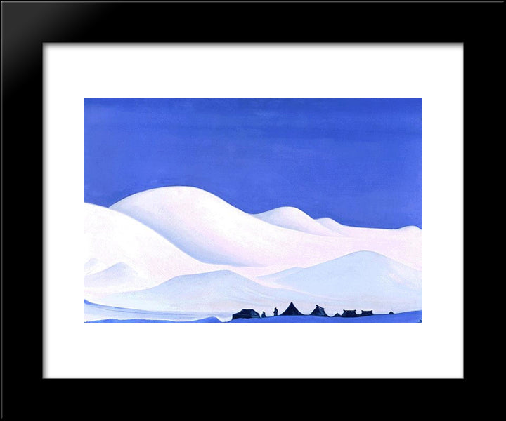 Chan-Thang. Northern Tibet. 20x24 Black Modern Wood Framed Art Print Poster by Roerich, Nicholas